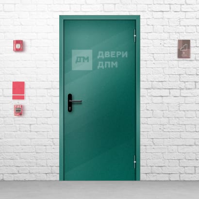 Глухая противопожарная дверь однопольная ДПМ-01 EIS герметичная